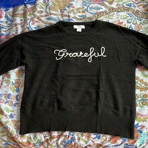 Cashmere sweater charming embroidery